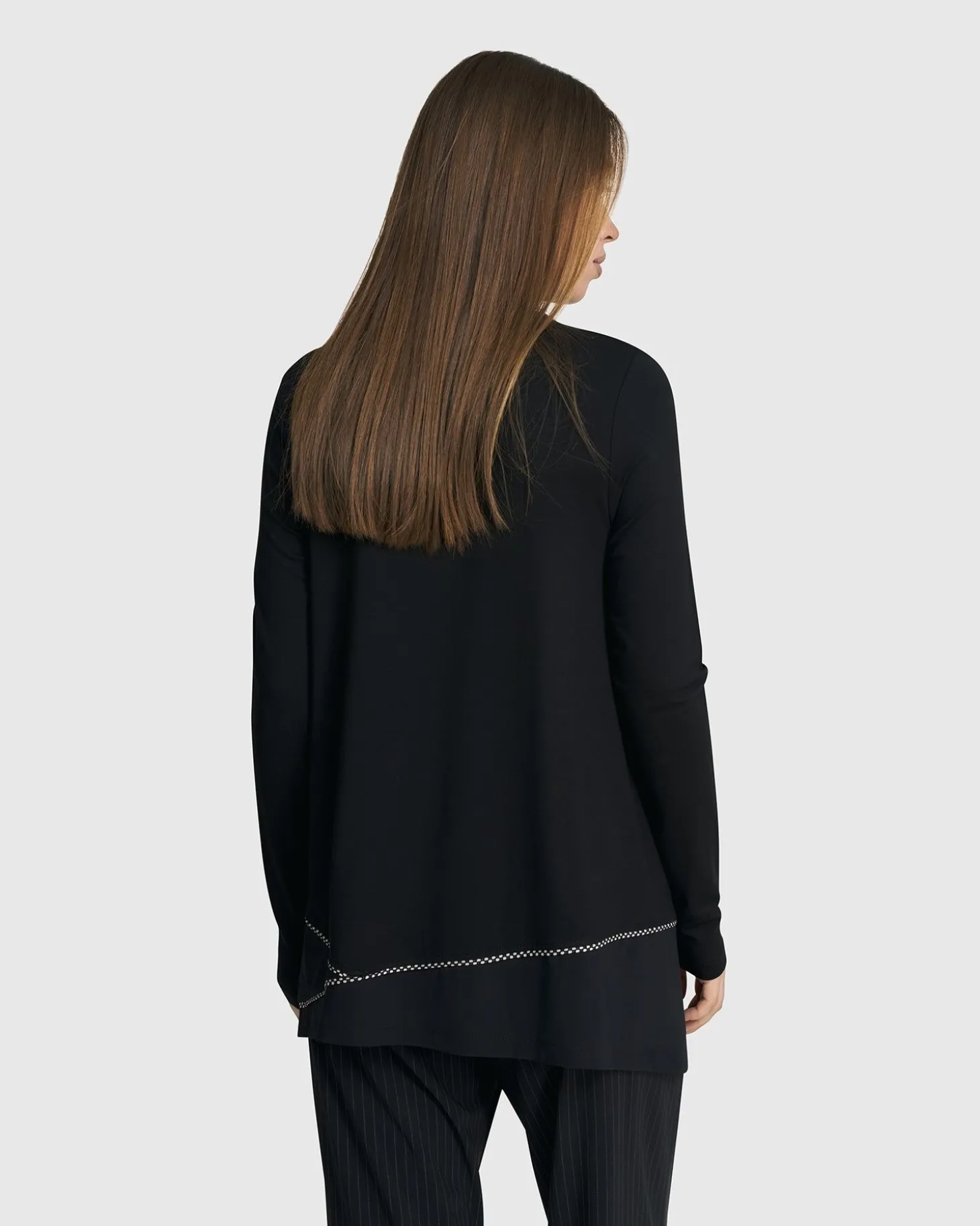 Mazzy Mockneck Top, Black