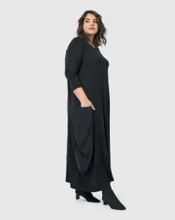 Midnight Maxi Dress, Black