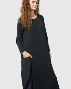 Midnight Maxi Dress, Black