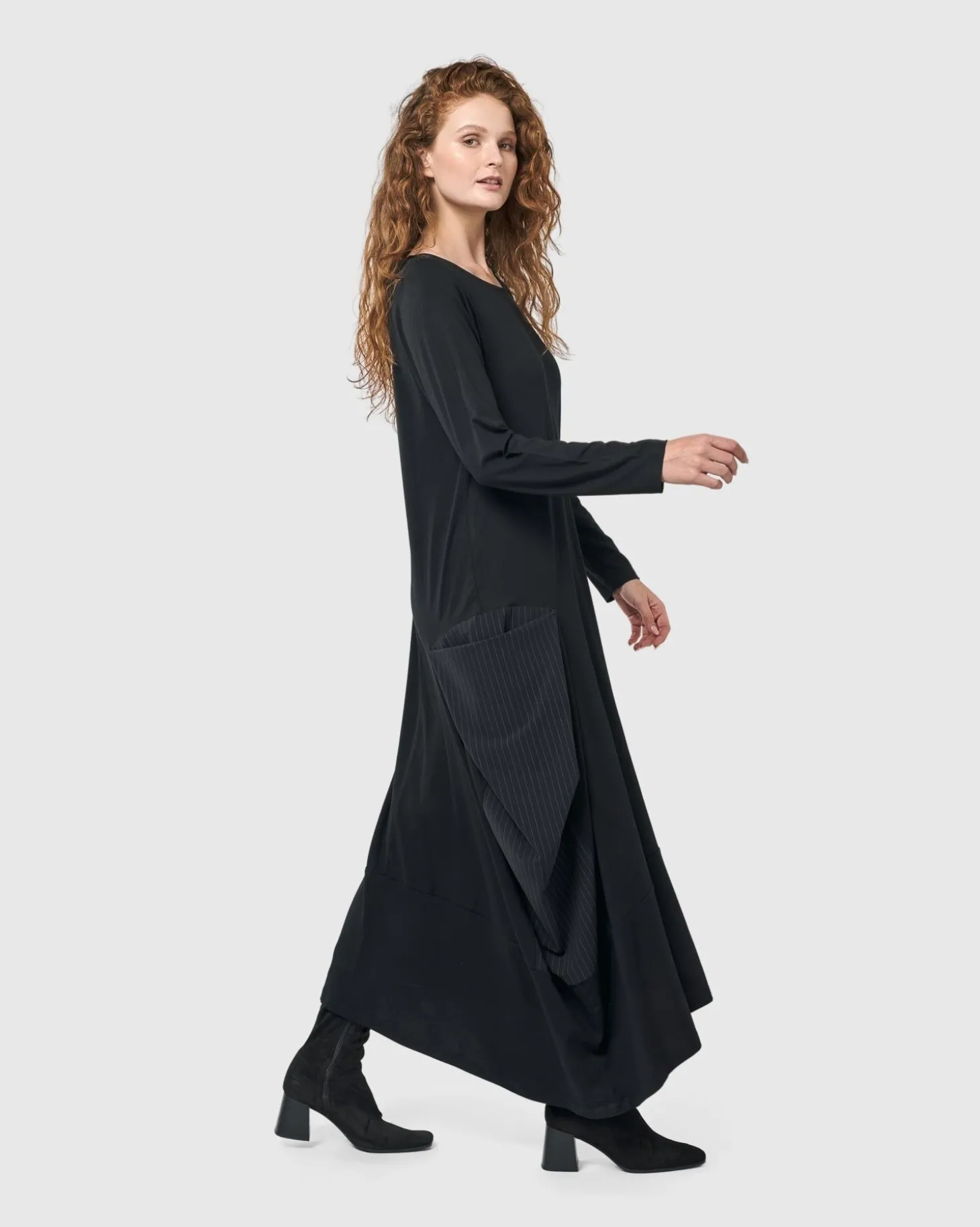 Midnight Maxi Dress, Black