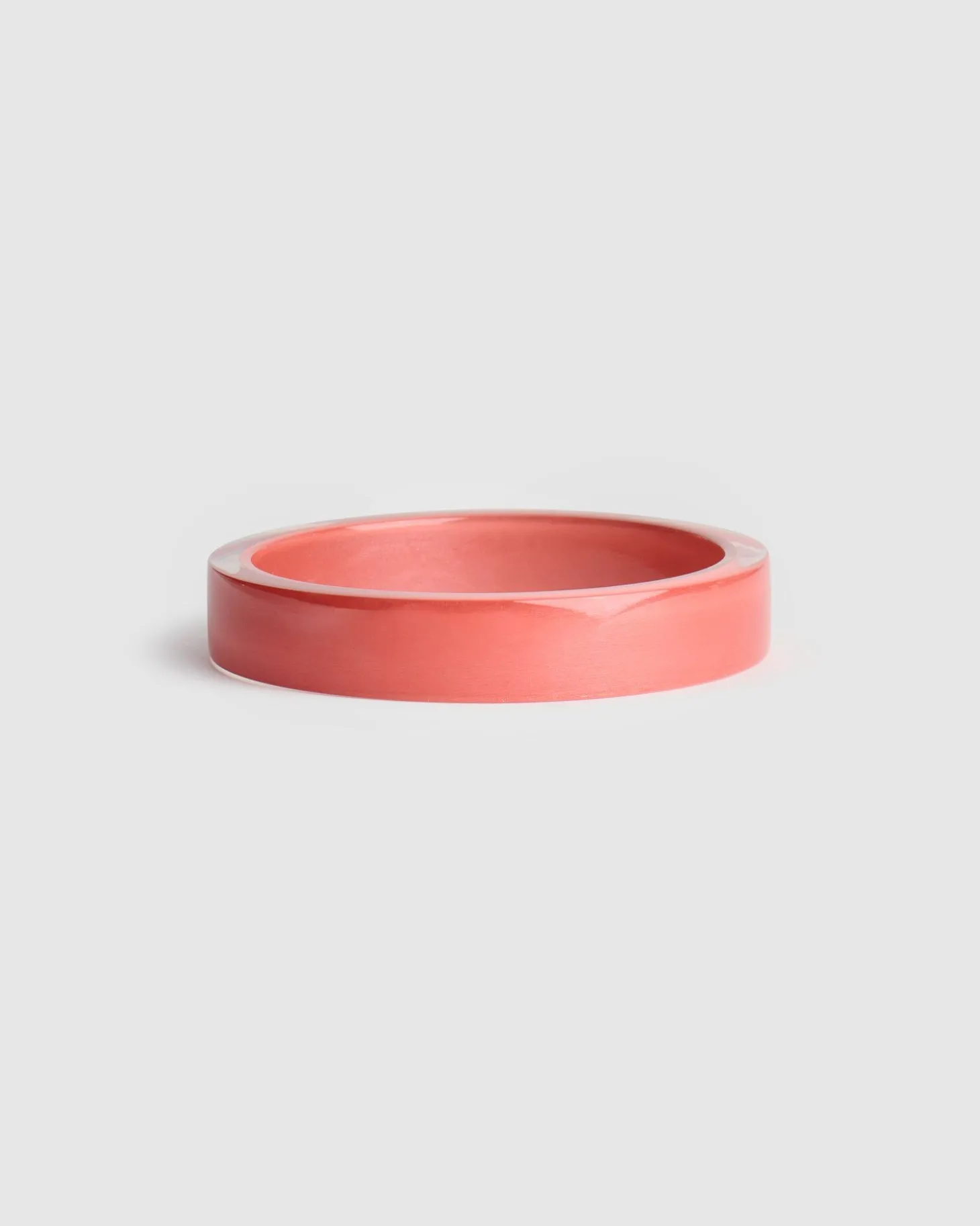 Minimalist Bangle Bracelet, Coral