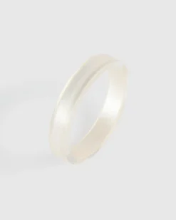 Minimalist Bangle Bracelet, Frost