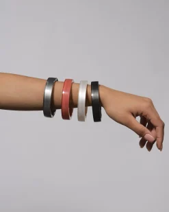 Minimalist Bangle Bracelet, Frost