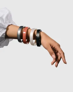 Minimalist Bangle Bracelet, Frost
