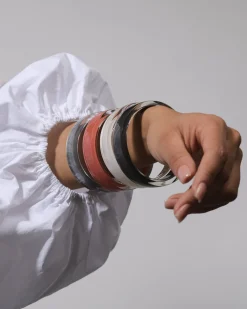 Minimalist Bangle Bracelet, Meteor