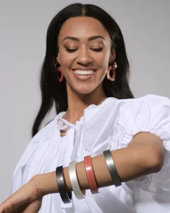 Minimalist Bangle Bracelet, Meteor