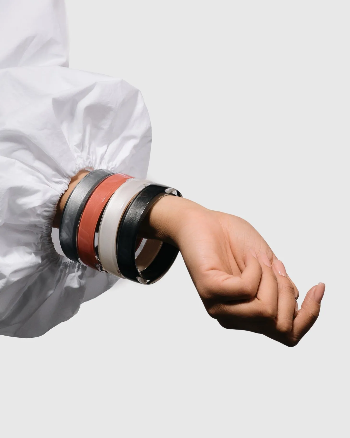 Minimalist Bangle Bracelet, Meteor