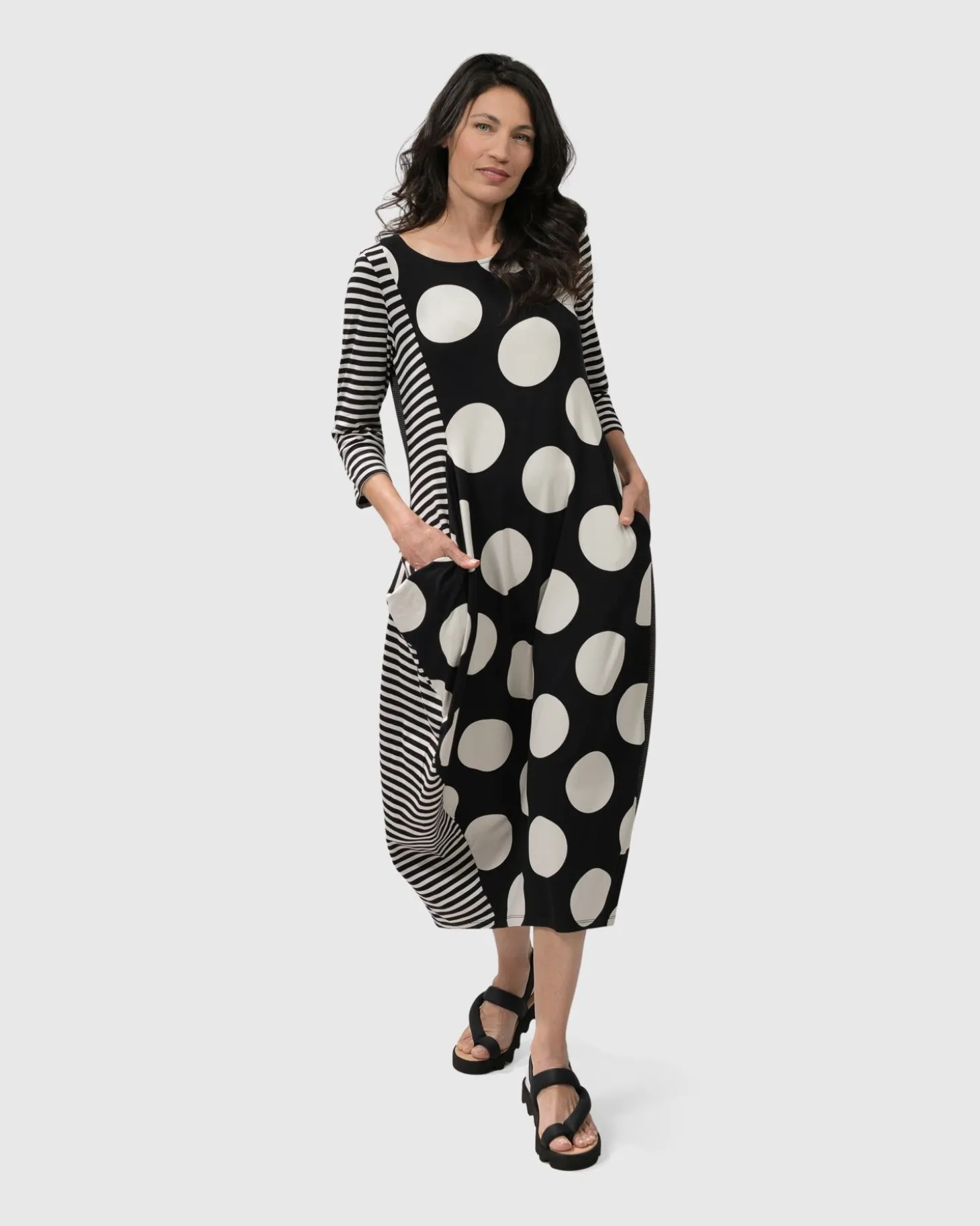 Minnie Midi Dress Mono