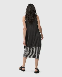Minnie Sleeveless Midi Dress Mono