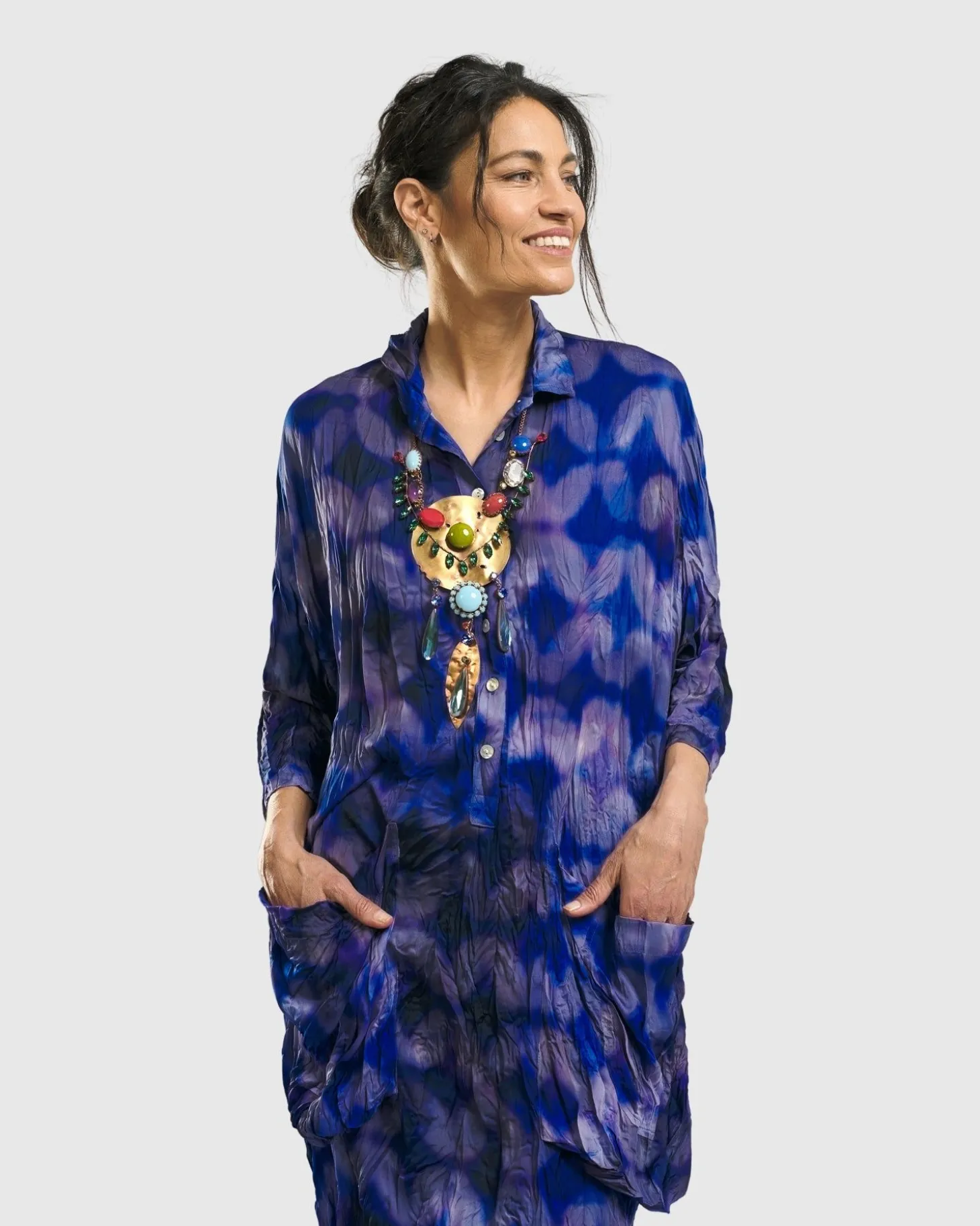 Moonbeam Midi Dress, Royal