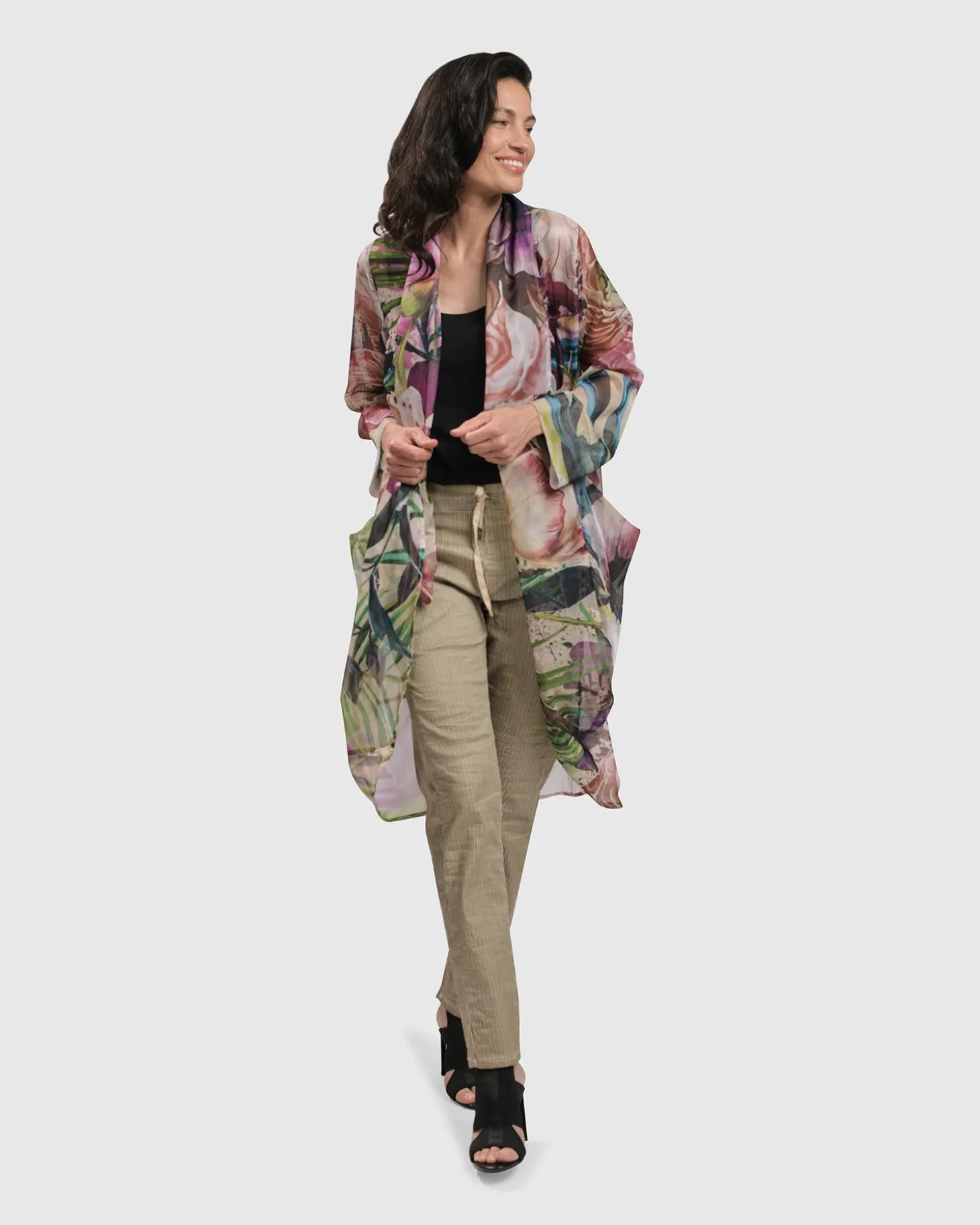 Moonflower Sheer Cardigan, Bouquet