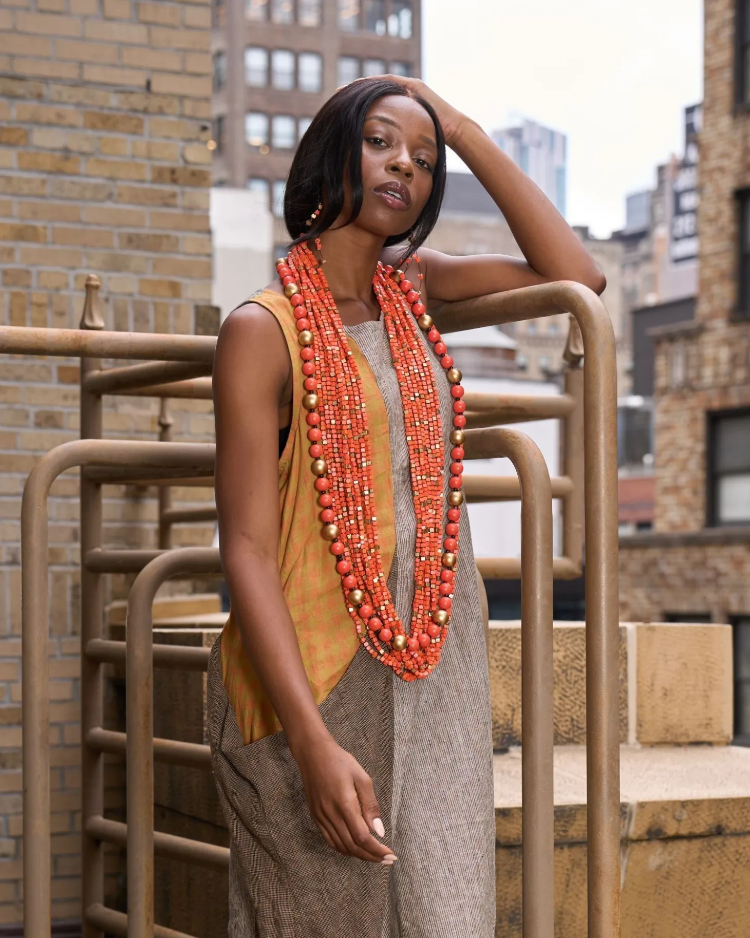 Next Pashmina Necklace, Orange
