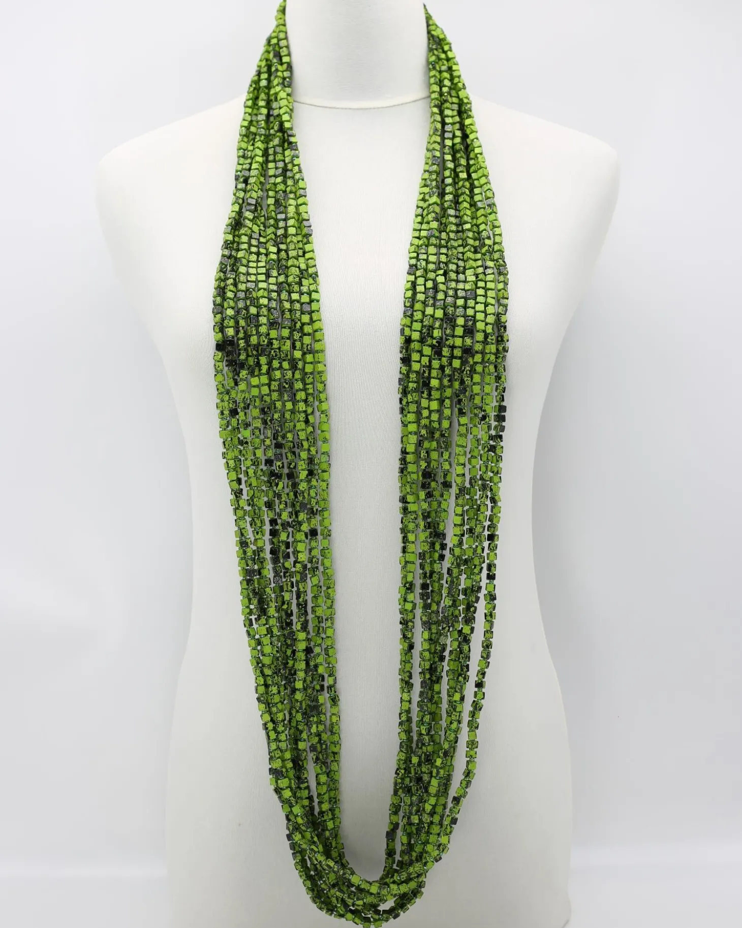Next Pashmina Necklace, Summer Green/Black