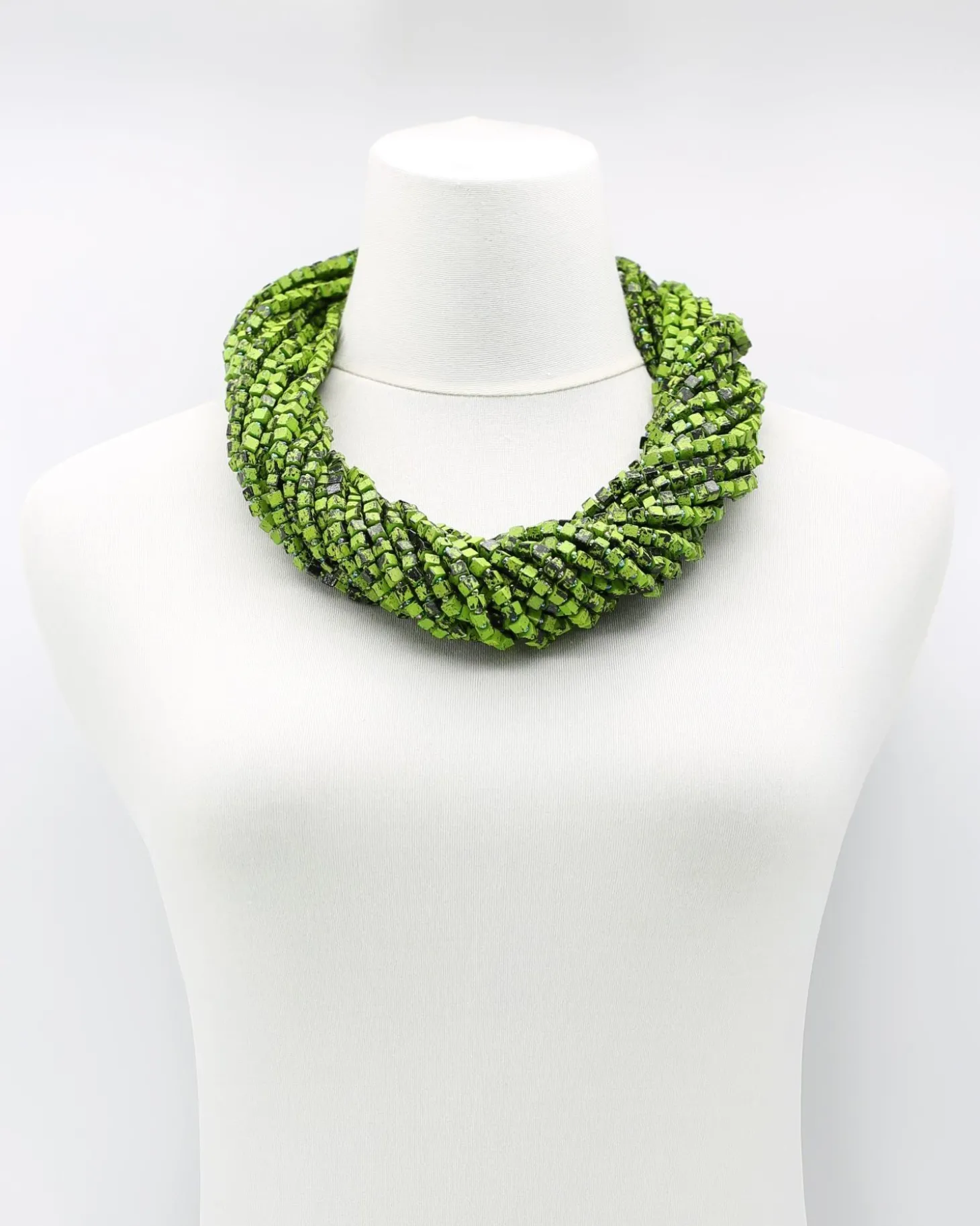 Next Pashmina Necklace, Summer Green/Black
