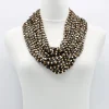 Next Pashmina Wooden Beads Necklace, Mosaic