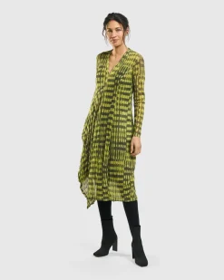 Nirvana A-Line Dress, Yellow