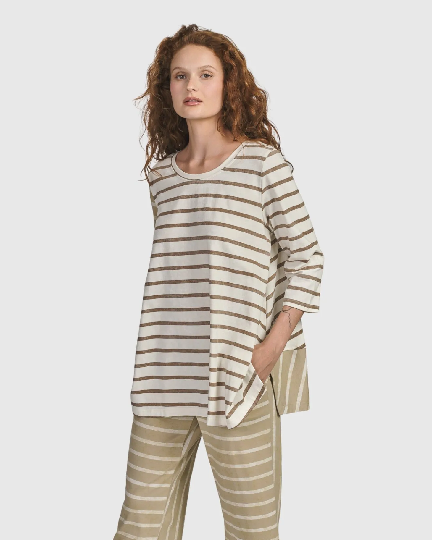 Oasis Bell Top, Cream