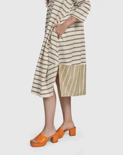 Oasis Caftan Dress, Cream