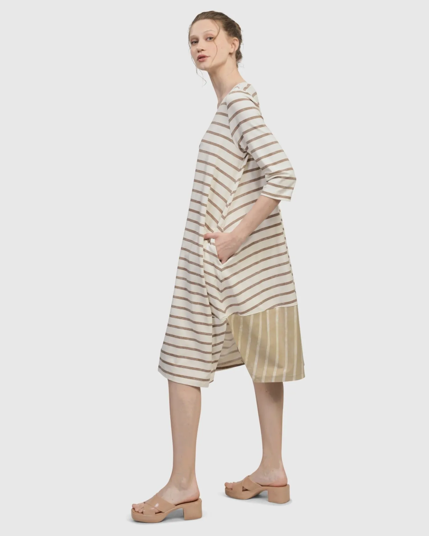 Oasis Caftan Dress, Cream