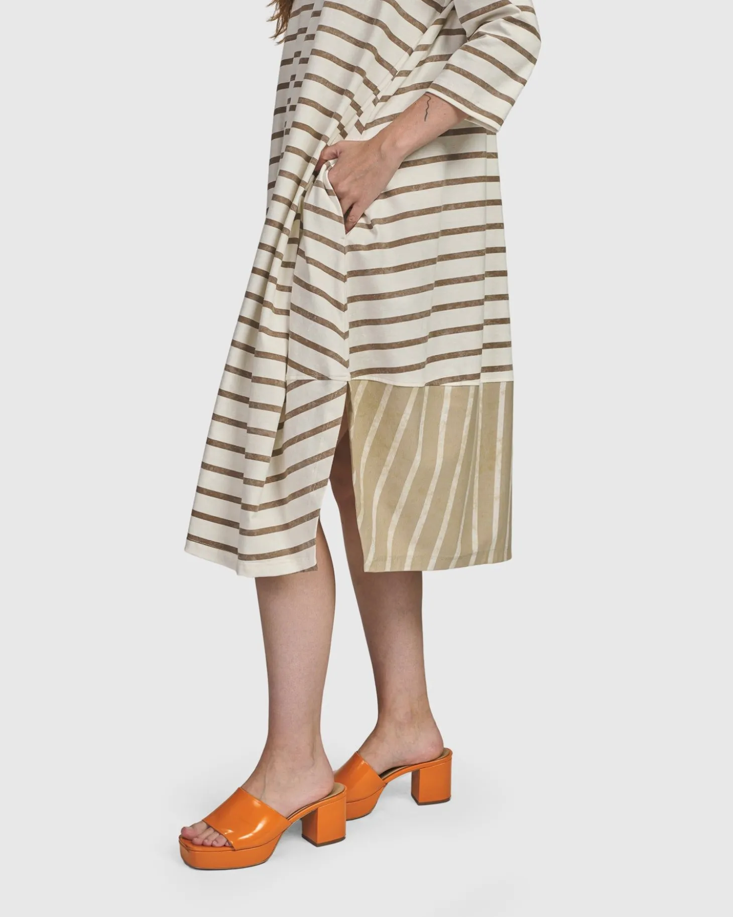 Oasis Caftan Dress, Cream