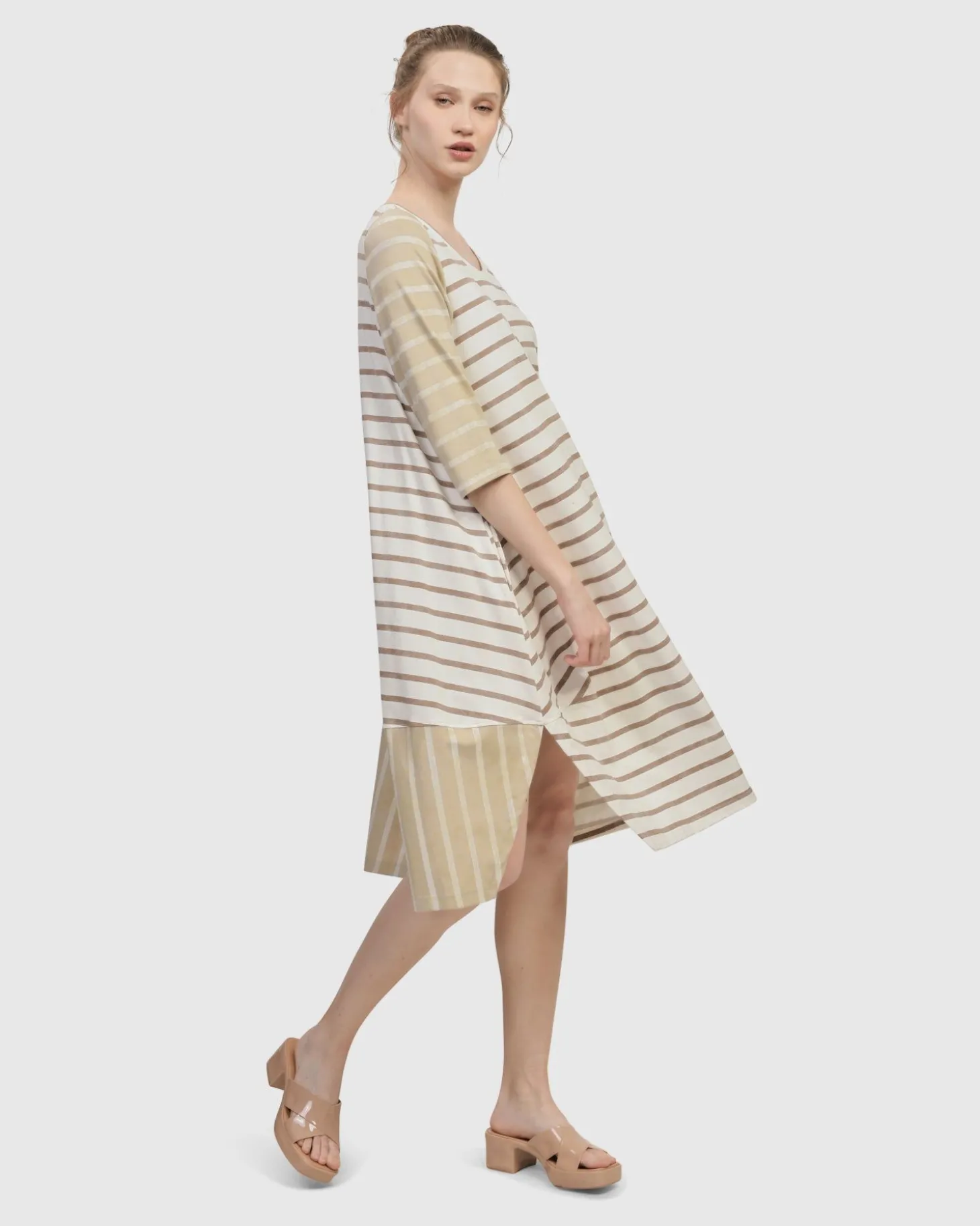 Oasis Caftan Dress, Cream