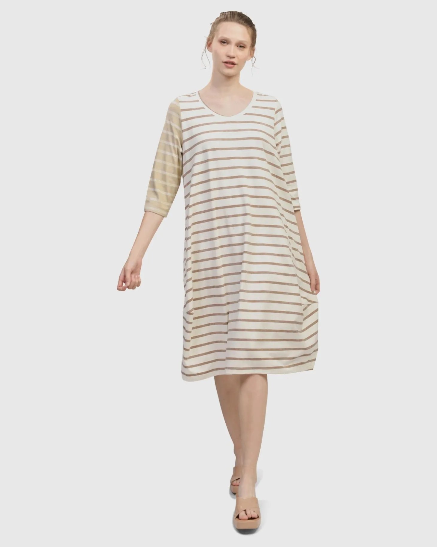 Oasis Caftan Dress, Cream