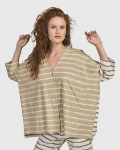 Oasis Oversized Cardigan, Tan