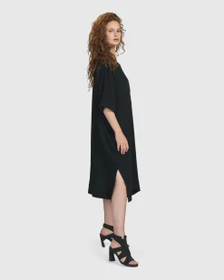 Oasis T-Shirt Dress, Black