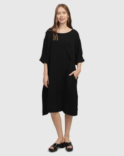 Oasis T-Shirt Dress, Black