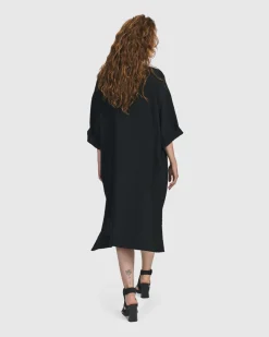 Oasis T-Shirt Dress, Black