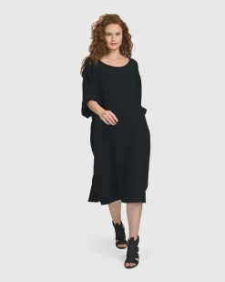 Oasis T-Shirt Dress, Black