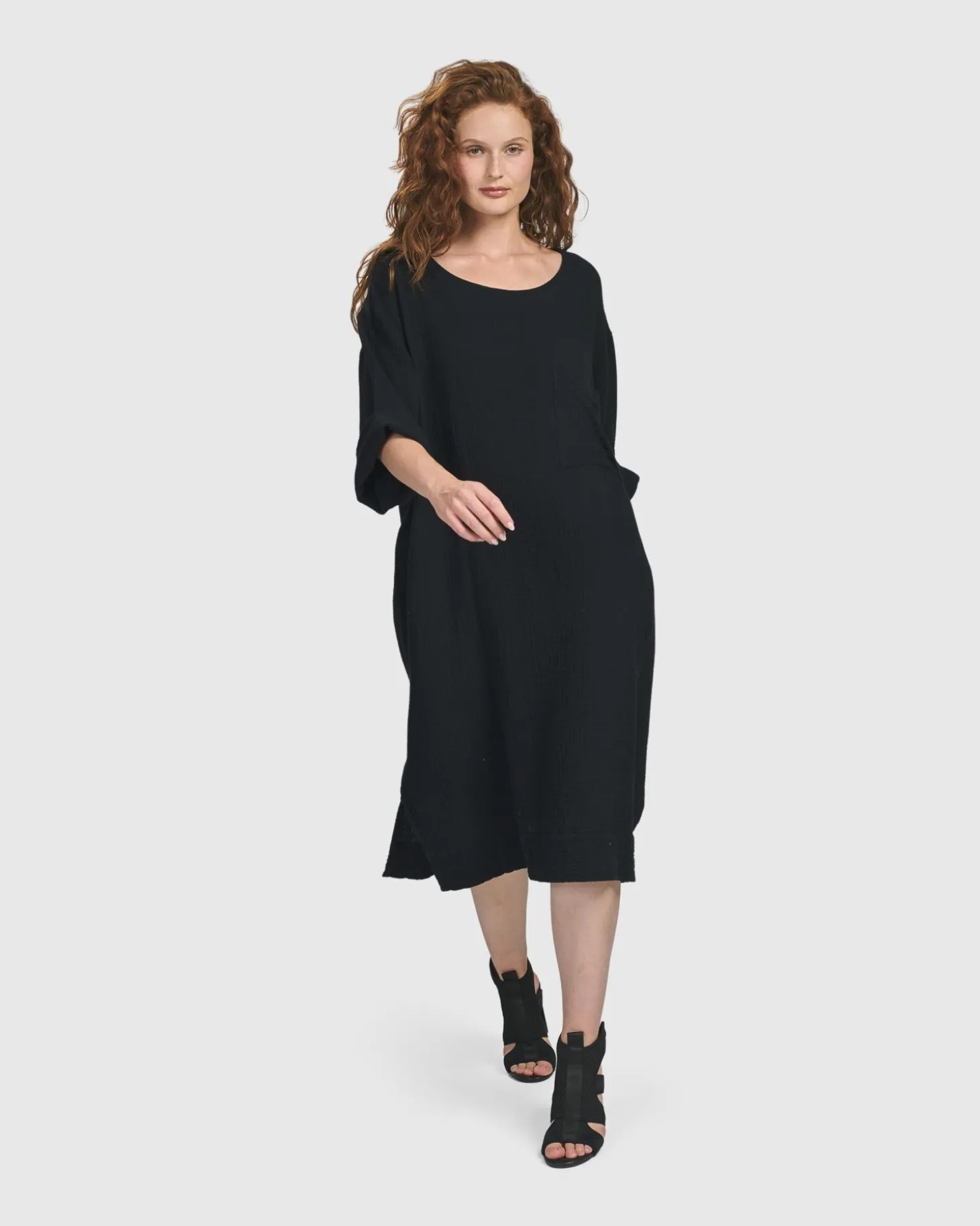Oasis T-Shirt Dress, Black