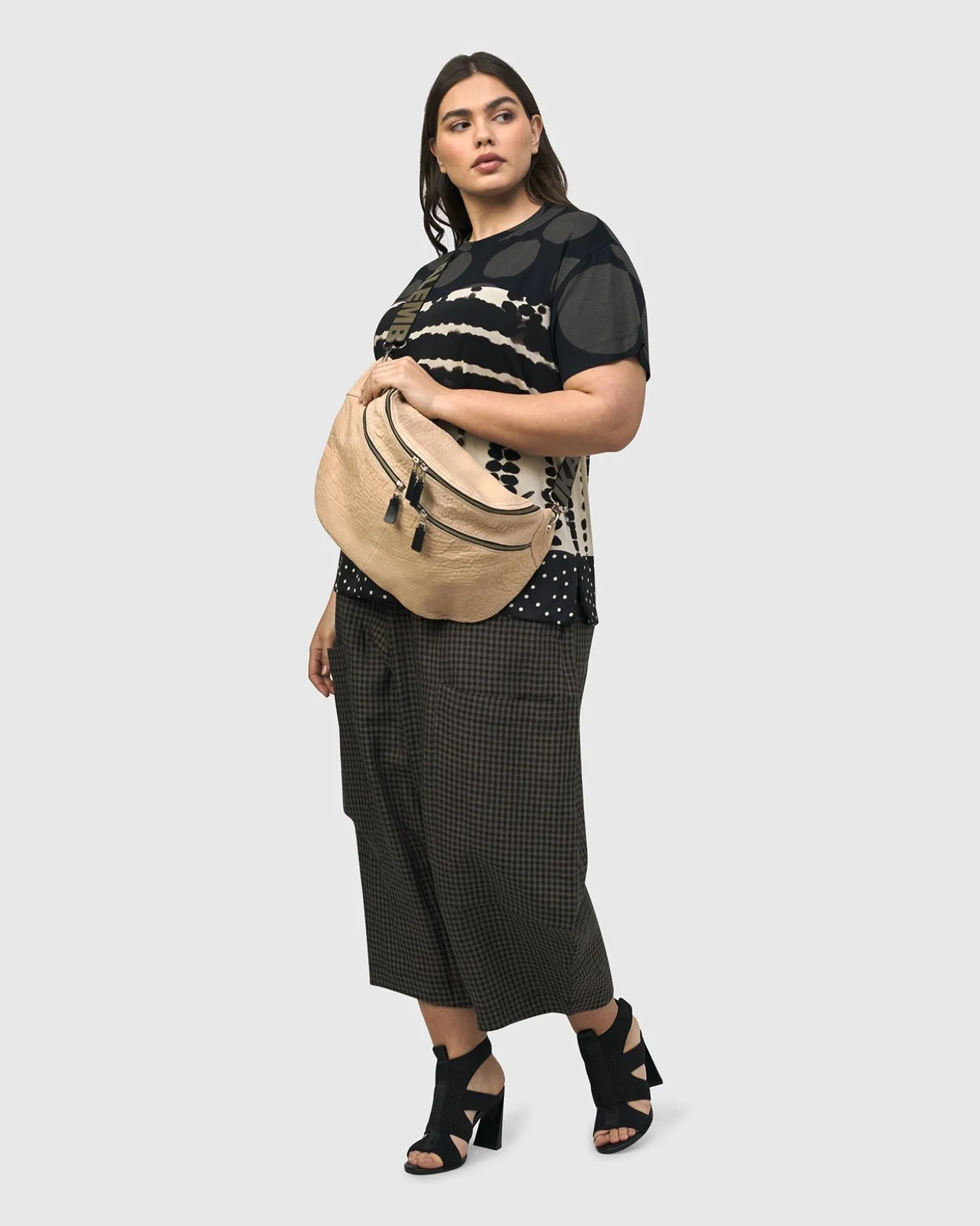 On-The-Go Large Sling Bag, Nude