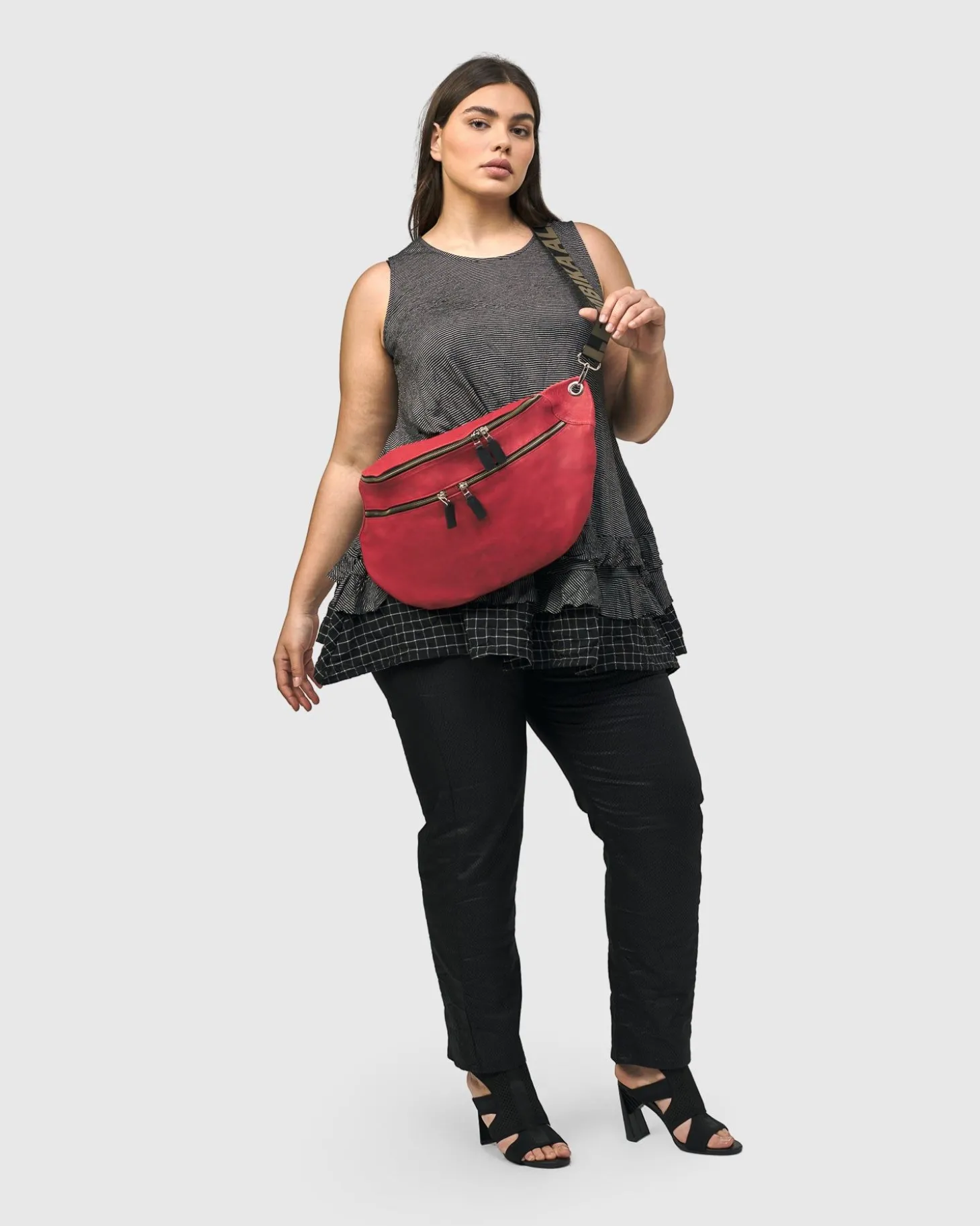 On-The-Go Large Sling Bag, Vermillion