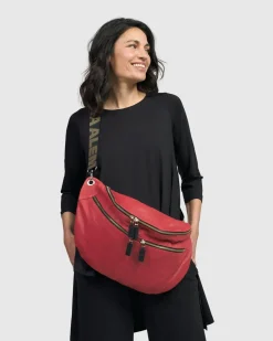 On-The-Go Large Sling Bag, Vermillion