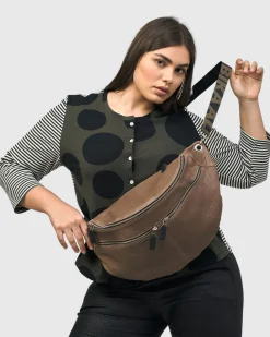 On-The-Go Large Sling Bag, Wood