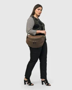 On-The-Go Large Sling Bag, Wood