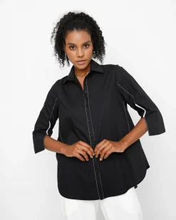 Ozai N Ku Acropolis Blouse, Black