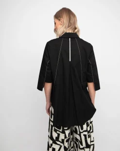 Ozai N Ku Acropolis Blouse, Black