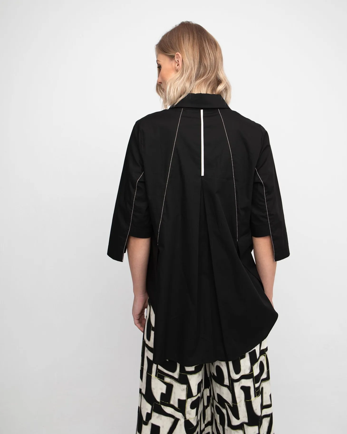 Ozai N Ku Acropolis Blouse, Black