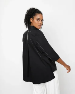 Ozai N Ku Acropolis Blouse, Black