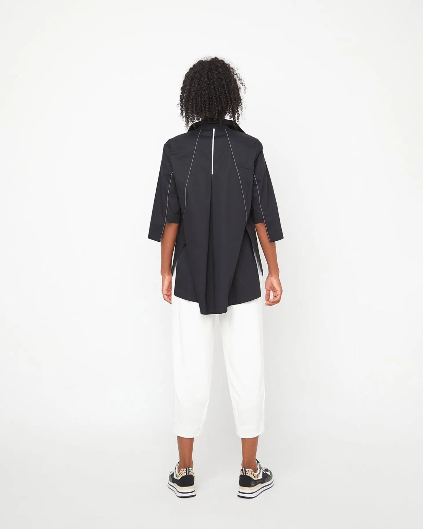 Ozai N Ku Acropolis Blouse, Black