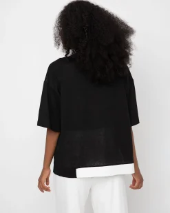 Ozai N Ku Apollo Tee, Black/White