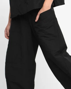 Ozai N Ku Barrel Leg Pants, Black