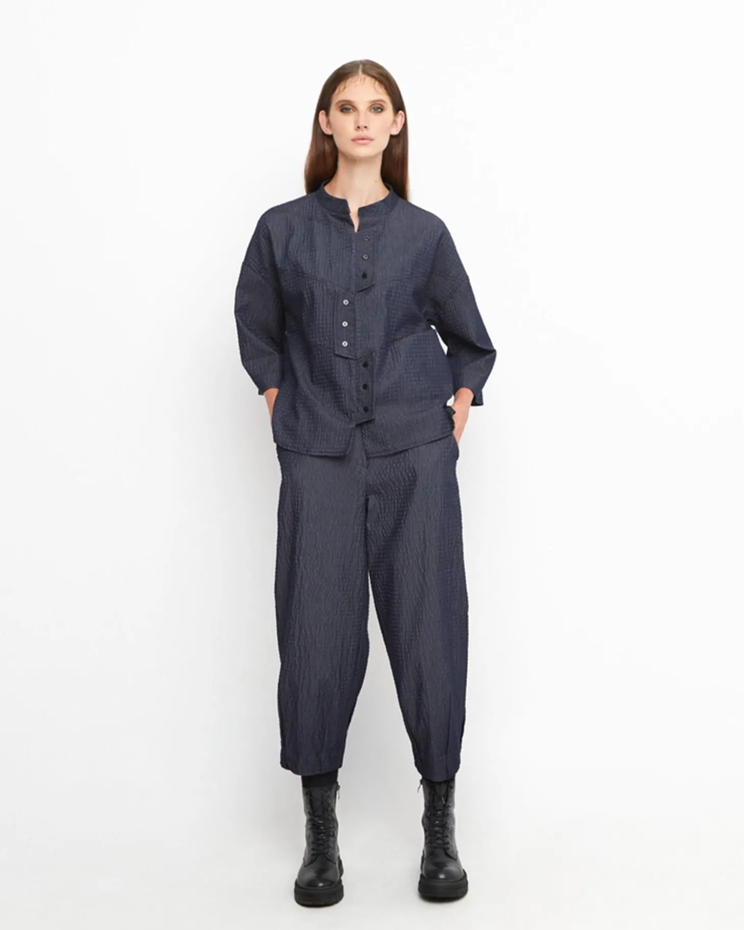 Ozai N Ku Bowie Textured Jacket, Denim