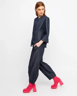 Ozai N Ku Bowie Textured Pants, Denim