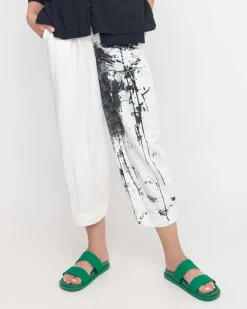 Ozai N Ku Crinkle Art House Pants, Black