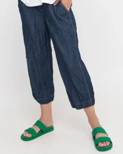 Ozai N Ku Crinkle Crop Trousers, Denim