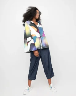 Ozai N Ku Crinkle Crop Trousers, Denim