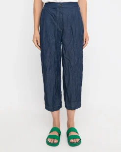 Ozai N Ku Crinkle Crop Trousers, Denim